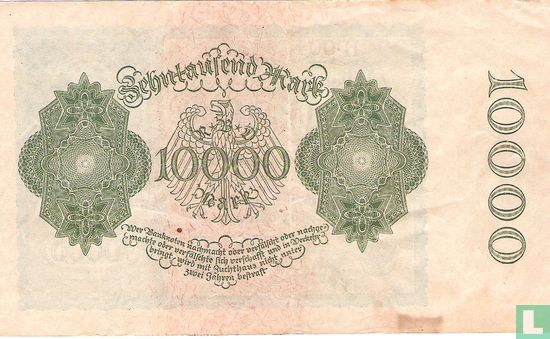 Allemagne 10 000 Mark 1922 (P.72 - Ros.69b) - Image 2