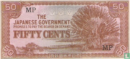 Malaya 50 Cents ND (1942) - Afbeelding 1