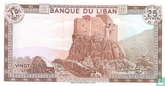 Libanon 25 Livres 1983 - Afbeelding 2