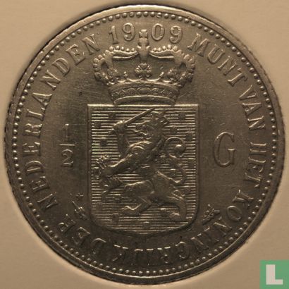 Pays-Bas ½ gulden 1909 - Image 1