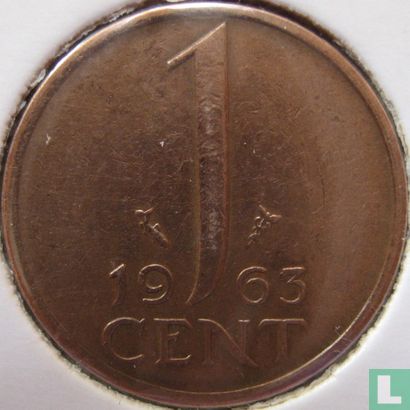Nederland 1 cent 1963 - Afbeelding 1