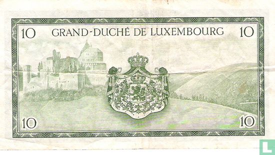 Luxemburg 10 Franken (Signatur 3) - Bild 2