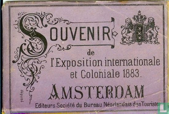Souvenir de l'Exposition internationale et Coloniale 1883 Amsterdam - Afbeelding 1
