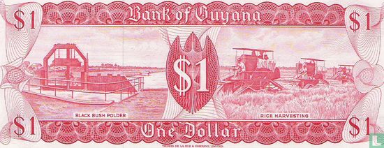 Guyana 1 Dollar ND (1992) - Bild 2