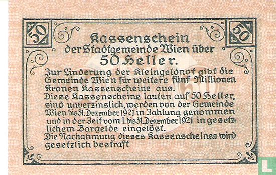 Oostenrijk Wien 50 Heller 1920 - Afbeelding 2