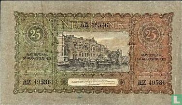 25 florins néerlandais 1921 - Image 2