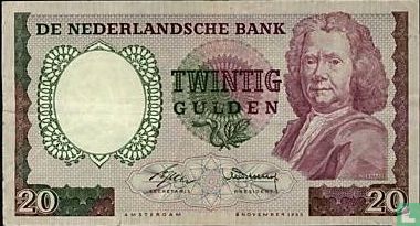 1955 20 Niederlande Gulden - Bild 1