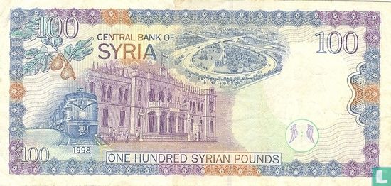 Syrië 100 Pounds 1998 - Afbeelding 2