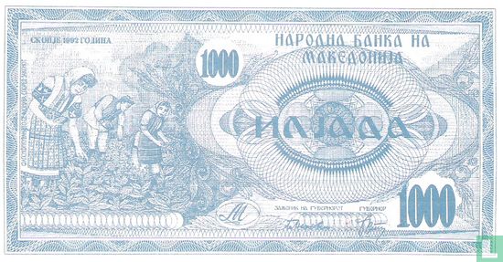 Macédoine 1.000 Denari 1992 - Image 1