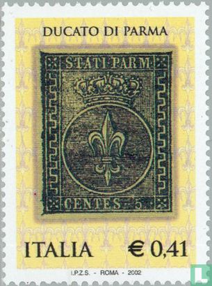 150 ans timbres Parme