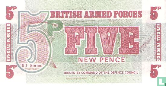 BAF 5 New Pence ND (1972) - Bild 1