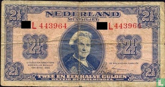 2,5 guilder Netherlands 1945 - Image 1
