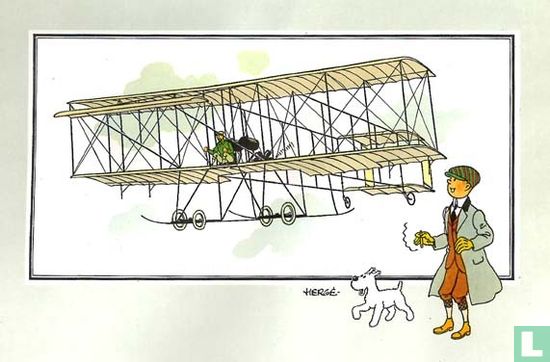 Chromo's “Vliegtuigen Collectie B reeks 1” 6 "De tweedekker 'Henri Farman' (1909)" - Image 1