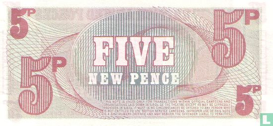 BAF 5 New Pence ND (1972) - Image 2