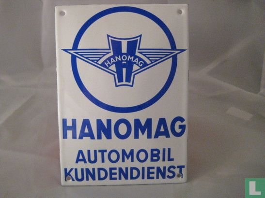 Emaille Bord : Hanomag