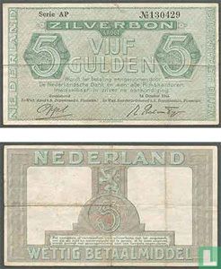Netherlands 5 Guilder (PL21.a2)