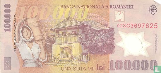 Romania 100,000 Lei 2001 (2002) - Image 2