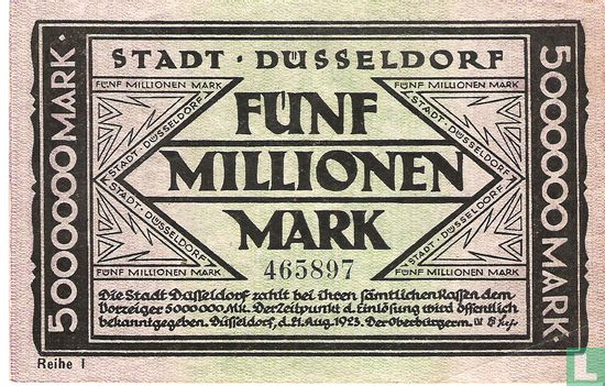 Düsseldorf 5 Miljoen Mark 1923 - Afbeelding 1