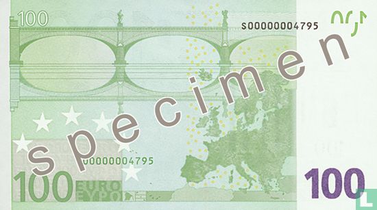 Eurozone 100 Euro (Specimen) - Bild 2