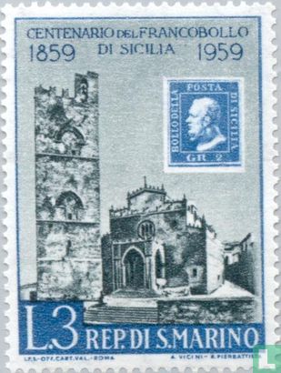 Jubiläumsbriefmarke Sizilien