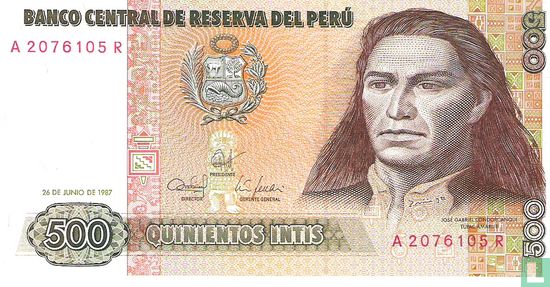 Peru 500 Intis 1987 - Bild 1