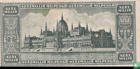 Hongarije 100 Miljoen Milpengö 1946 - Afbeelding 2