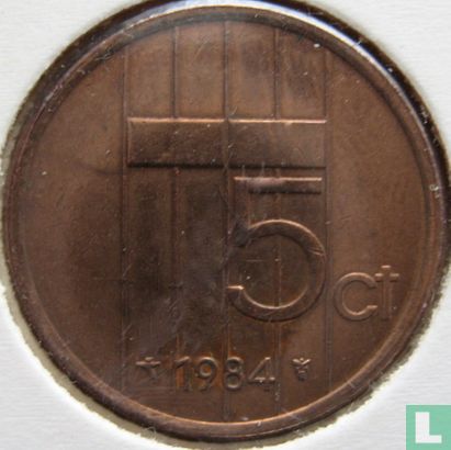 Netherlands 5 cents 1984 - Image 1