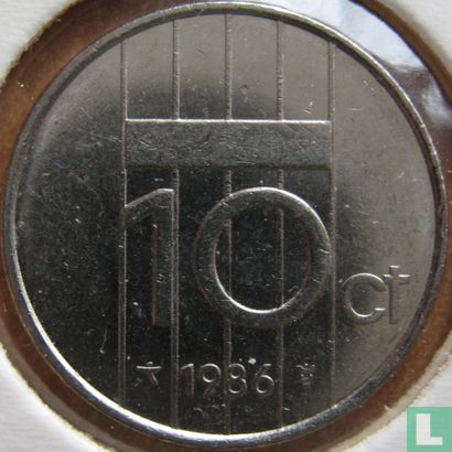 Nederland 10 cent 1986 - Afbeelding 1