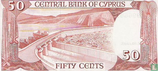 Cyprus 50 Cents 1983 - Image 2