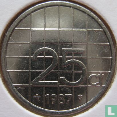 Netherlands 25 cents 1987 - Image 1