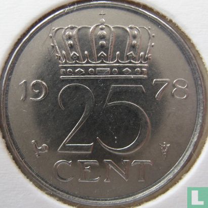 Netherlands 25 cent 1978 - Image 1