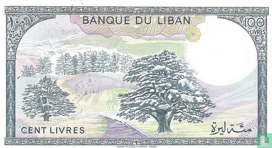 Libanon 100 Livres 1988 - Afbeelding 2