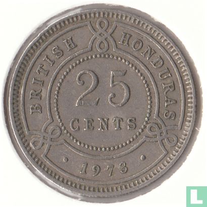 Honduras britannique 25 cents 1973 - Image 1