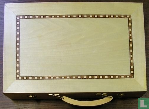 Backgammon in houten koffer - Bild 1