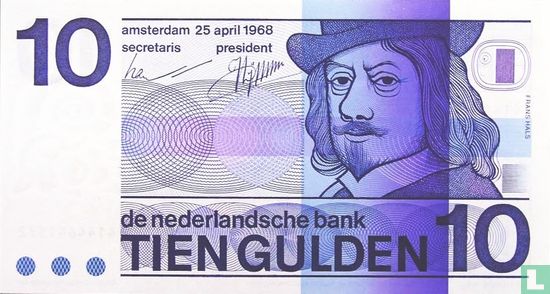 Niederlande 10 Gulden 1968 - Bild 1