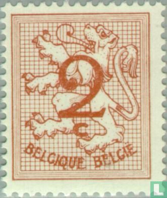 Ziffer auf heraldischem Löwen