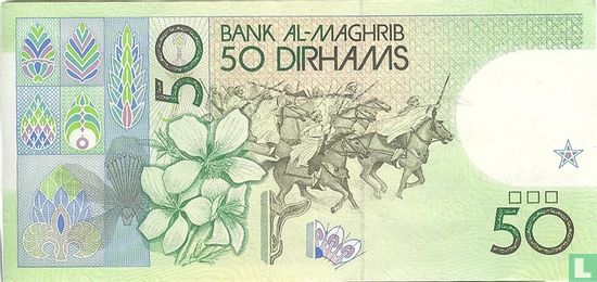 Marokko 50 Dirhams 1987 (1991) - Afbeelding 2