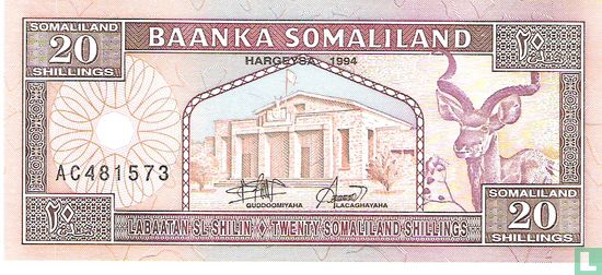 Somaliland 20 Shillings 1994 - Bild 1