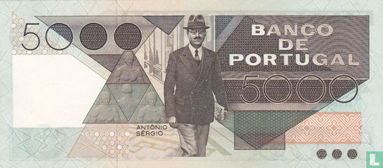 Portugal 5000 Escudos - Afbeelding 2