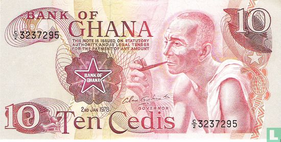 Ghana 10 Cedis  - Bild 1