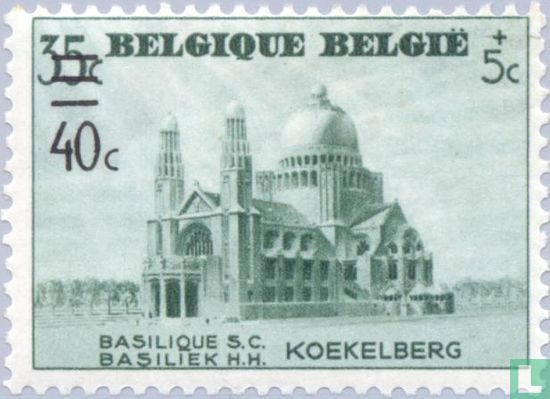 Basilica of Koekelberg, with overprint