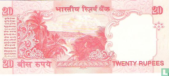 India 20 Rupees 2006 (A) - Afbeelding 2