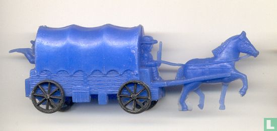 covered wagon (blue)