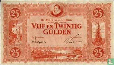 1921 25 florins néerlandais - Image 1