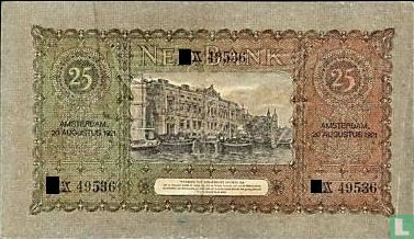 1921 25 florins néerlandais - Image 2