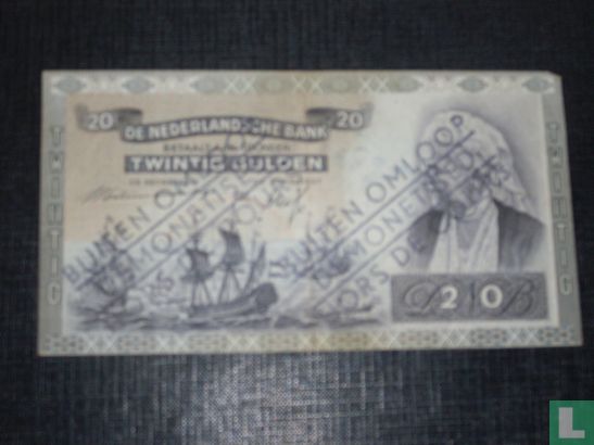 20 gulden Nederland 1939 buiten omloop - Afbeelding 1