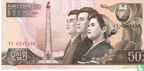 Nordkorea 50 Won 1992 - Bild 1