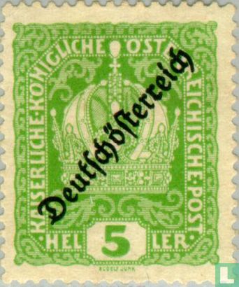 Overprint "Deutschösterreich"