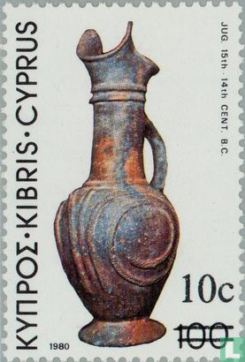 Archaeological finds, with overprint
