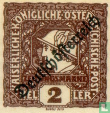 Overprint 'Deutschösterreich'